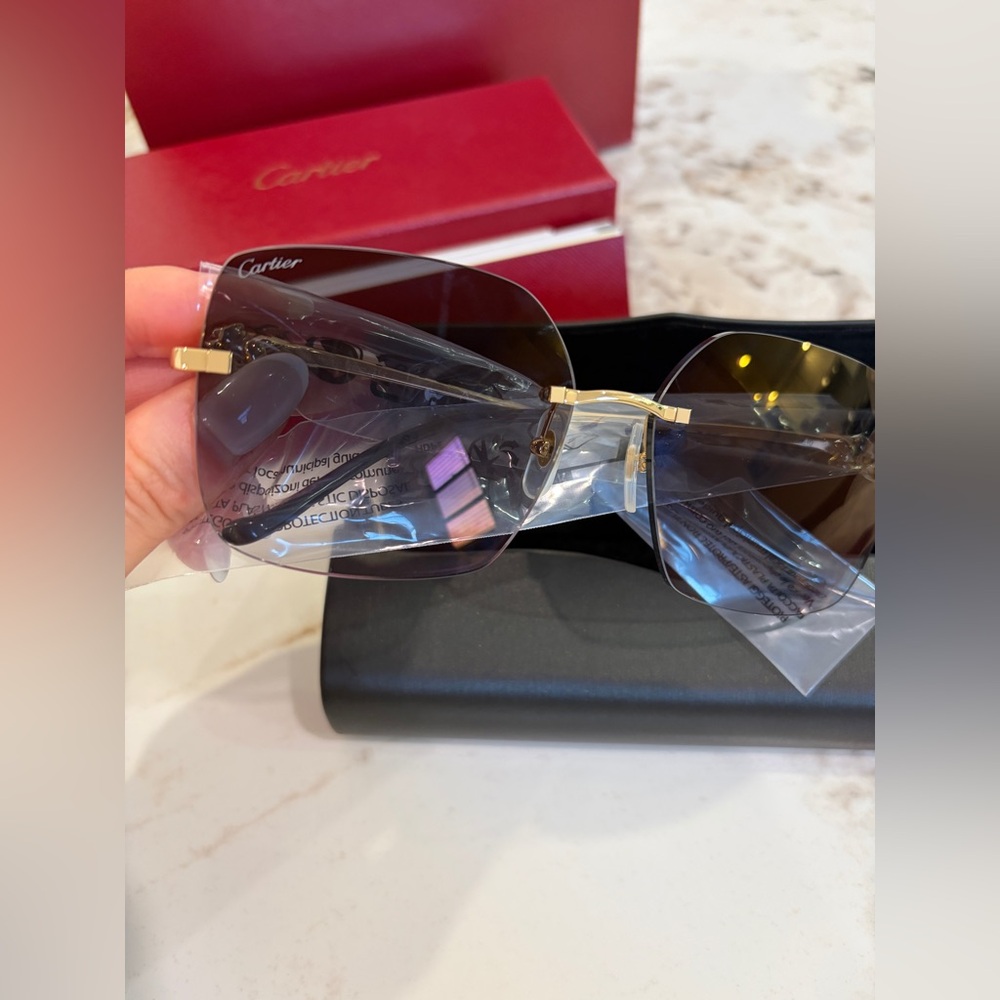 Cartier
Panthère Classic 24-Carat Gold 60MM
Square Sunglasses - Picture 2 of 16